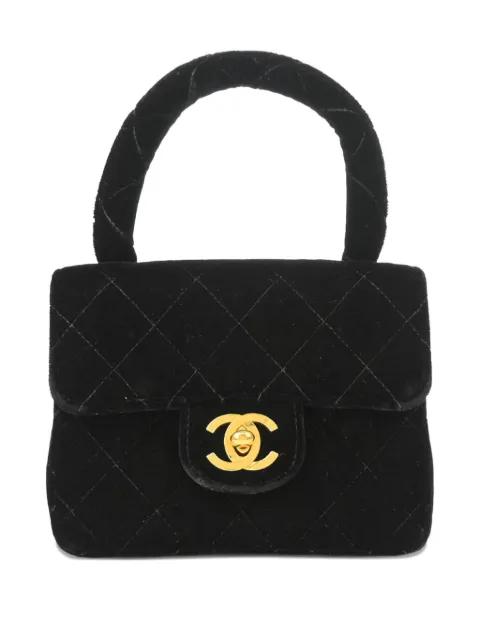 CHANEL Pre-Owned 1992 Mini Square velvet handbag