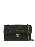 CHANEL Pre-Owned 1995 medium Star Stitch Classic Single Flap shoulder bag - Black