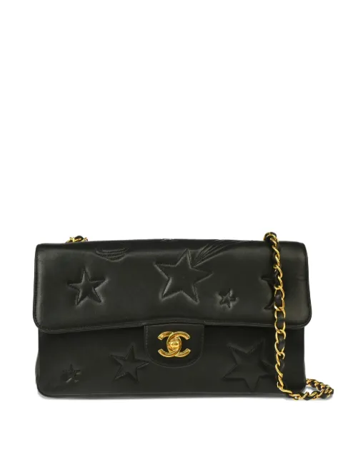 CHANEL Pre-Owned 1995 medium Star Stitch Classic Single Flap shoulder bag
