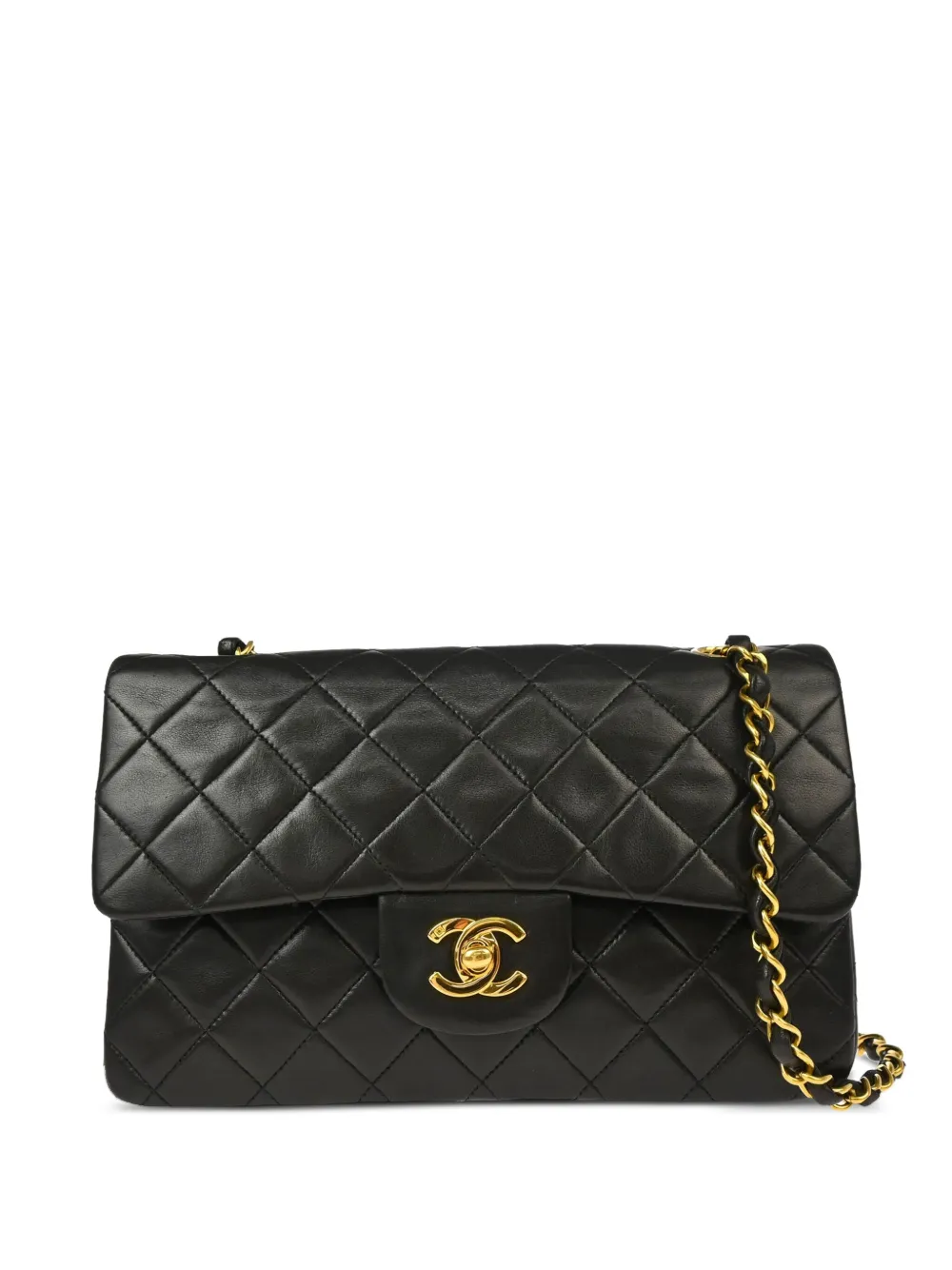 CHANEL Pre-Owned 1995 キルティング フラップ バッグ - ブラック CHANEL Pre-Owned 1995 キルティング フラップ バッグ - ブラック