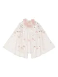 Tutu Du Monde Amira flower-embellished sequin cape - Pink