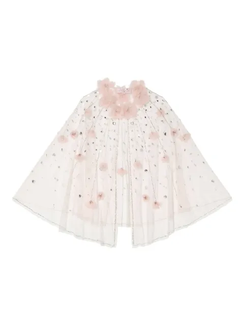 Tutu Du Monde Amira flower-embellished sequin cape