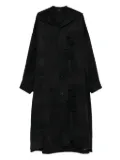 Y's patterned coat - Black
