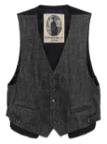 Ziggy Chen linen gilet - Blue
