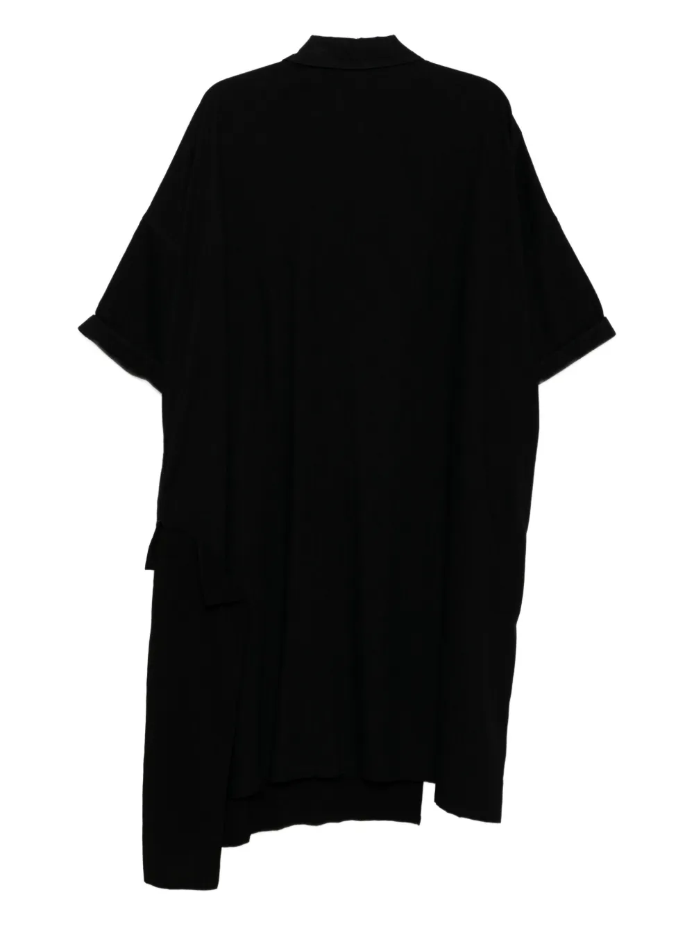 Y's Crêpe de chine maxi-jurk Zwart