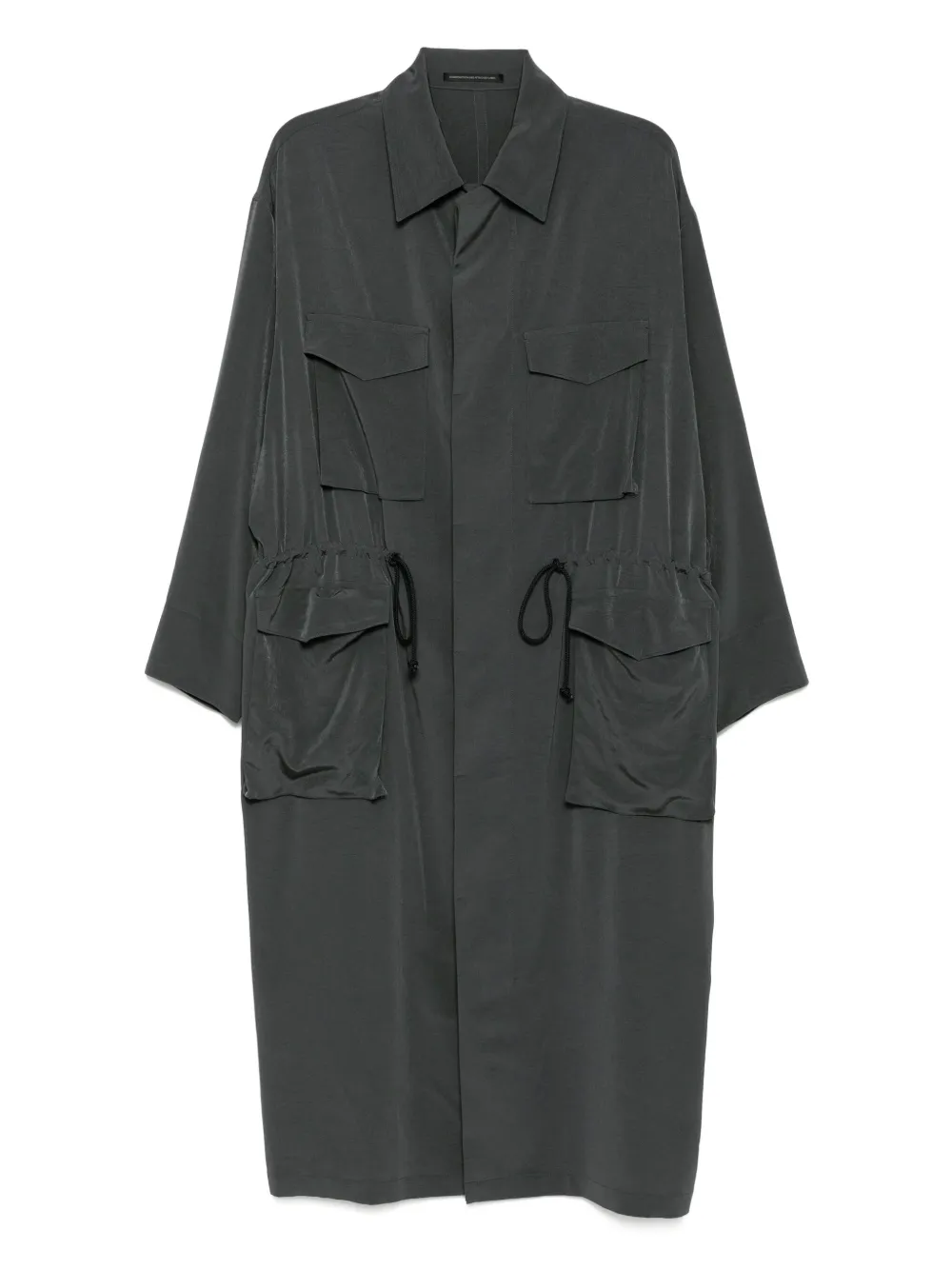 Y's Crêpe de chine maxi-jurk Groen