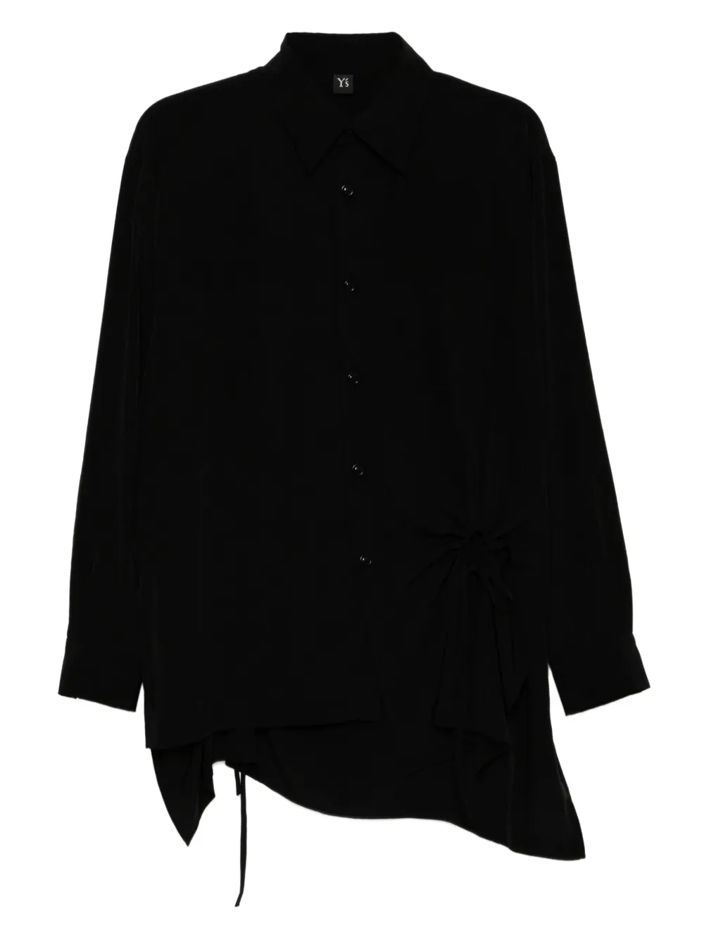 Y's Gesmockte blouse Zwart