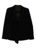 Y's draped blazer - Black