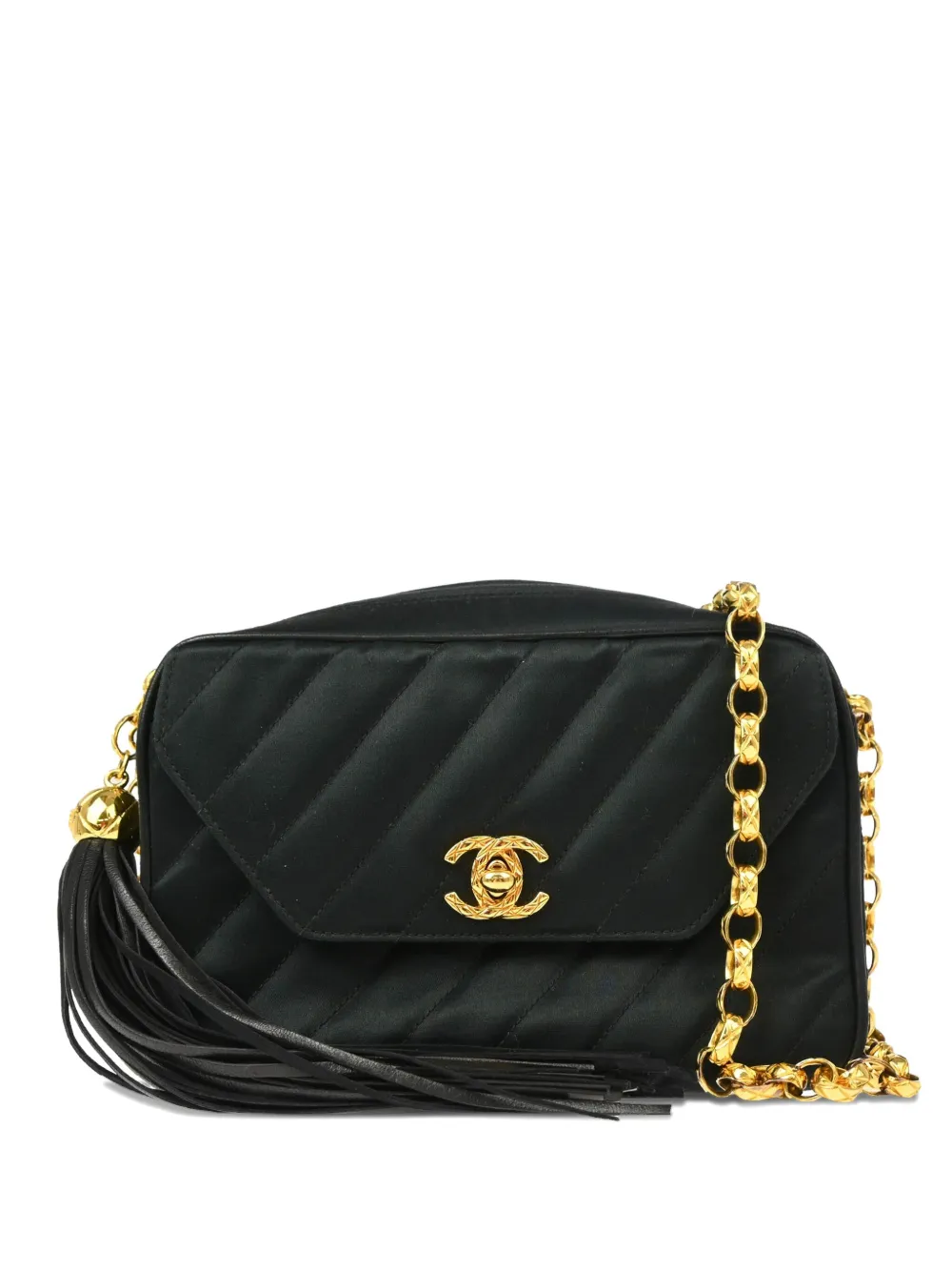 CHANEL Pre-Owned 1992 カメラバッグ ミニ - ブラック CHANEL Pre-Owned 1992 カメラバッグ ミニ - ブラック