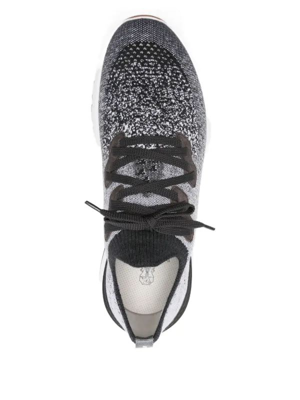 BRUNELLO CUCINELLI スニーカー ブラック Brunello Cucinelli ニット スニーカー | ブラック | FARFETCH JP