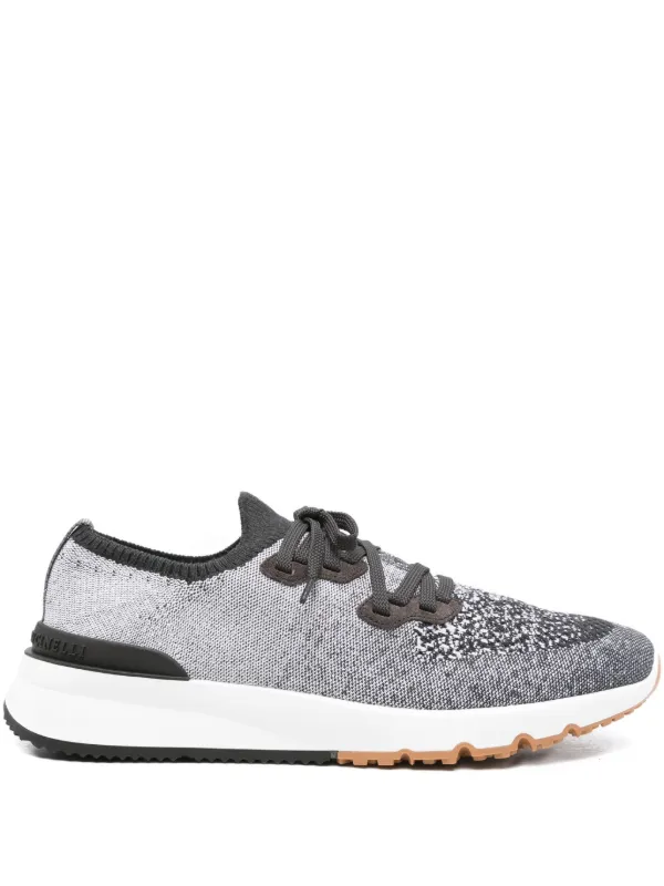 Brunello Cucinelli ニット スニーカー | ブラック | FARFETCH JP