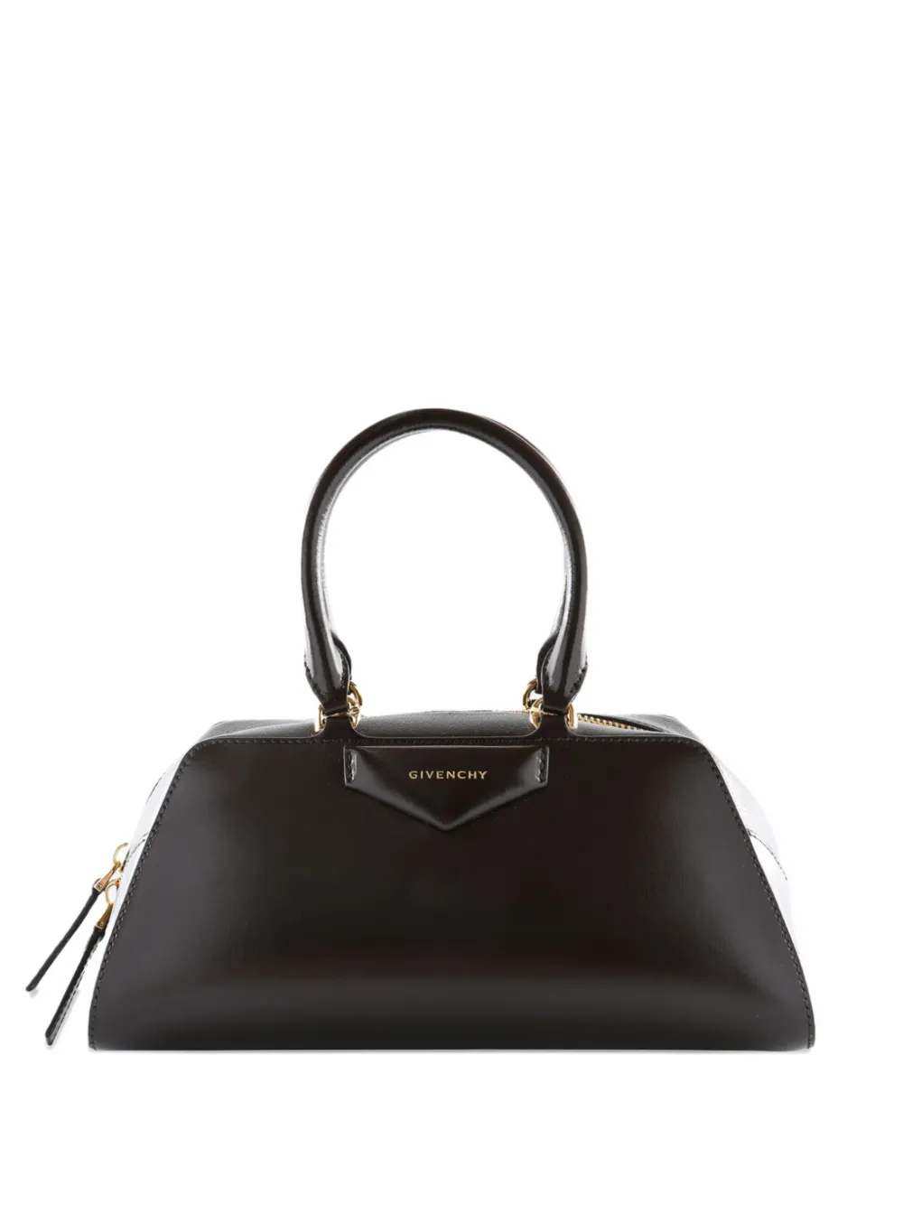 Givenchy top-handle leather bag - ブラウン Givenchy top-handle leather bag - ブラウン