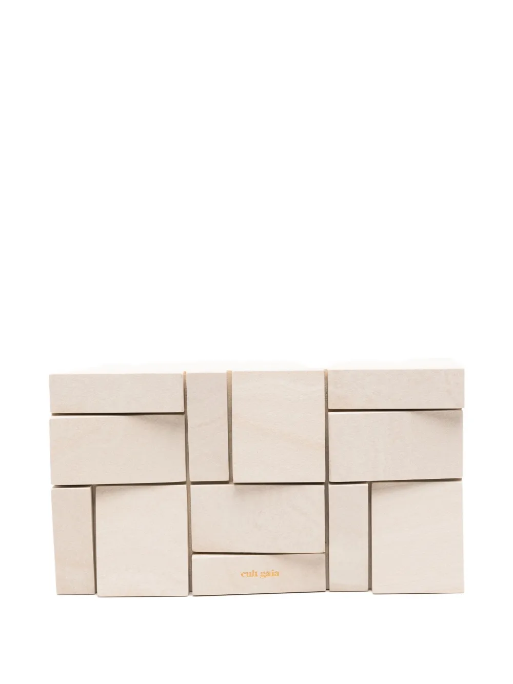 Galleria geometric-block clutch bag
