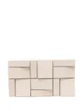 Cult Gaia Galleria geometric-block clutch bag - Neutrals