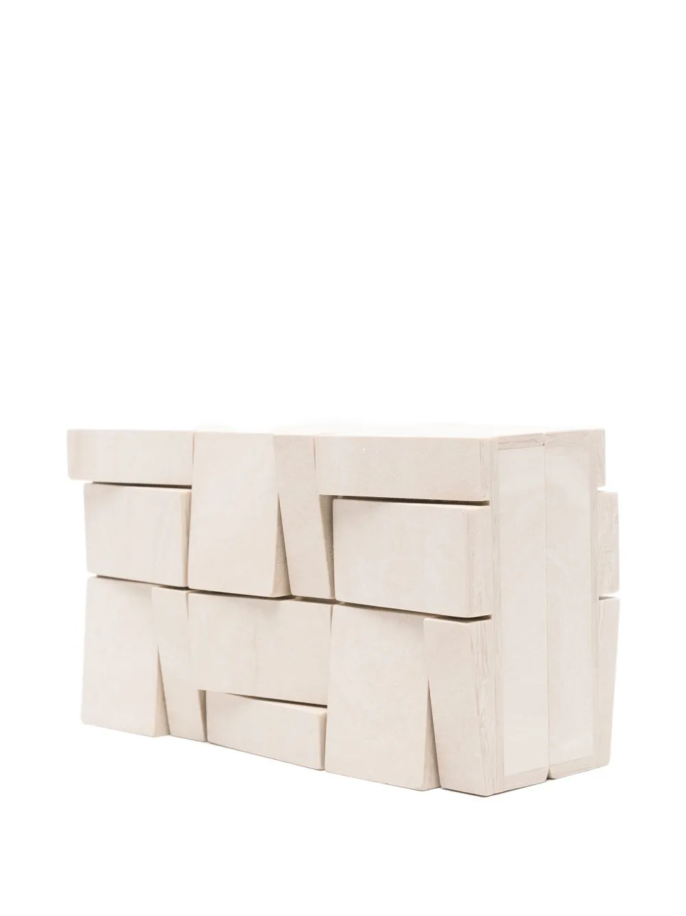 Cult Gaia Galleria clutch met geometrisch blok Beige