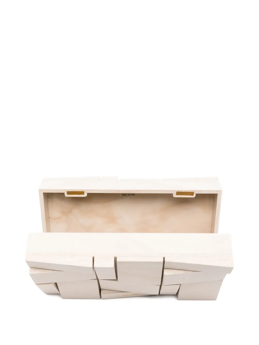 Cult Gaia Galleria clutch met geometrisch blok Beige