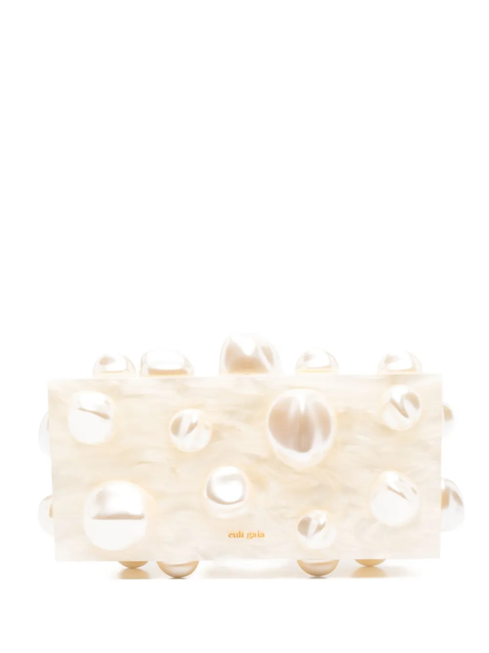 Cult Gaia Orbs pearl-embellished clutch | Neutrals | Image 1