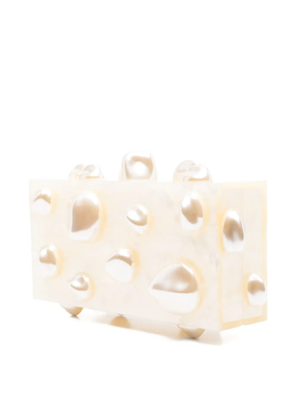 Cult Gaia Orbs clutch verfraaid met parels Beige