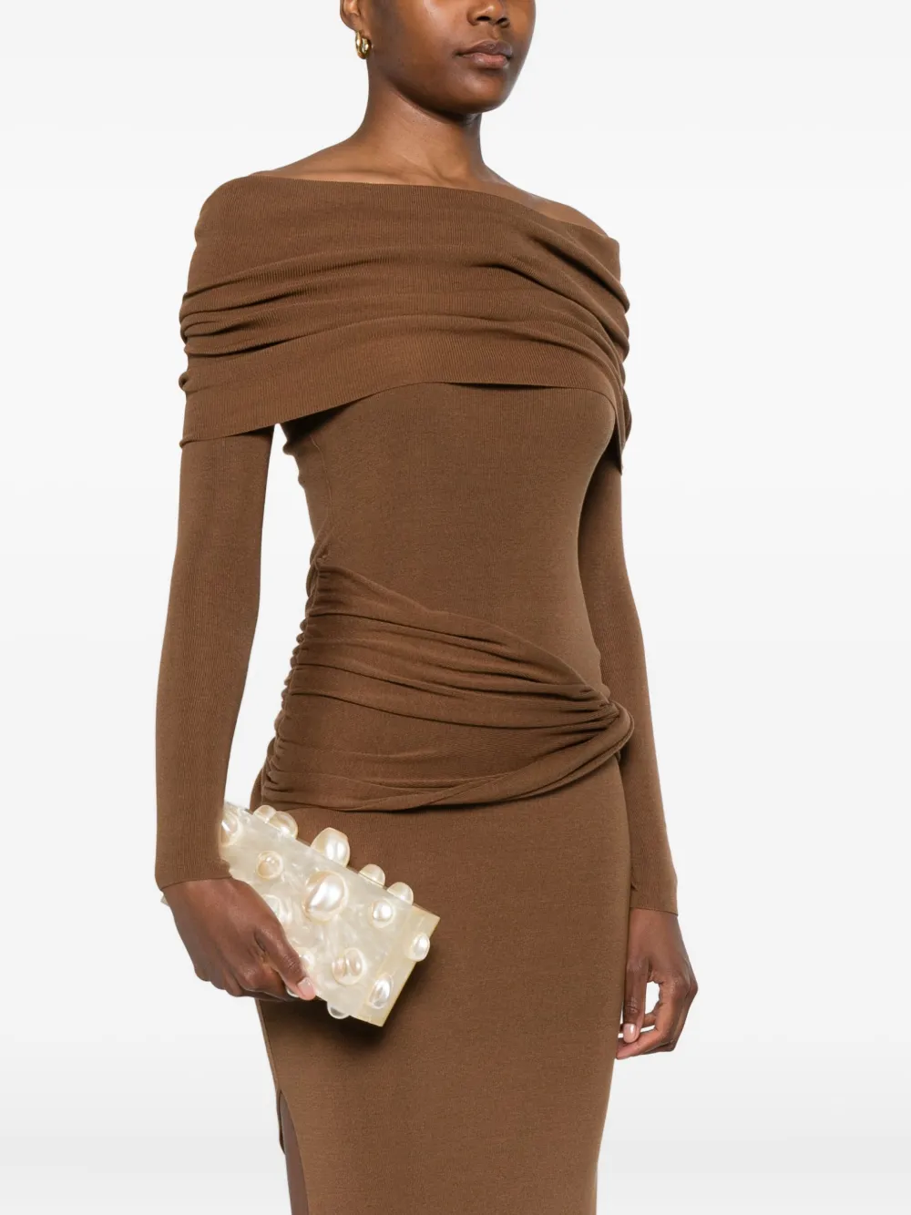 Cult Gaia Orbs pearl-embellished clutch | Image 2