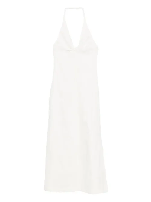 SIR. robe brodée à dos nu - Blanc - SIR. - Modalova