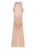 SIR. gathered-detail mock-neck maxi dress - Neutrals