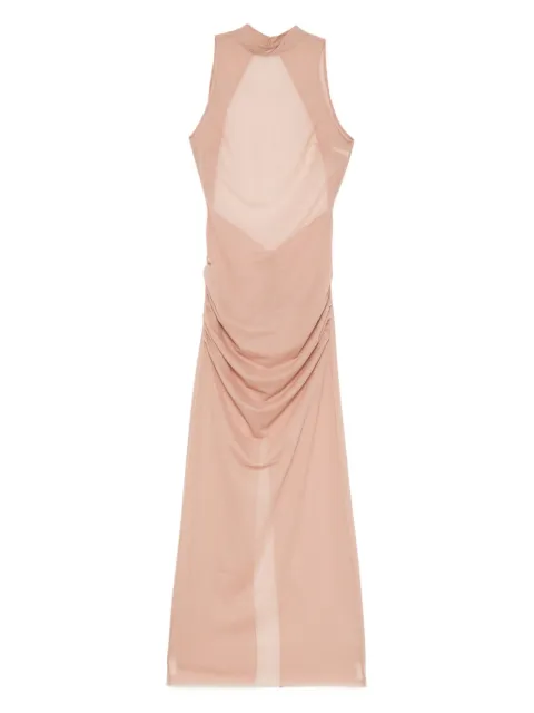 SIR. gathered-detail mock-neck maxi dress