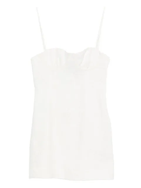 SIR. embroidered spaghetti-strap mini dress