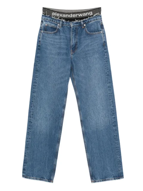 Alexander Wang Calça jeans com logo no cós