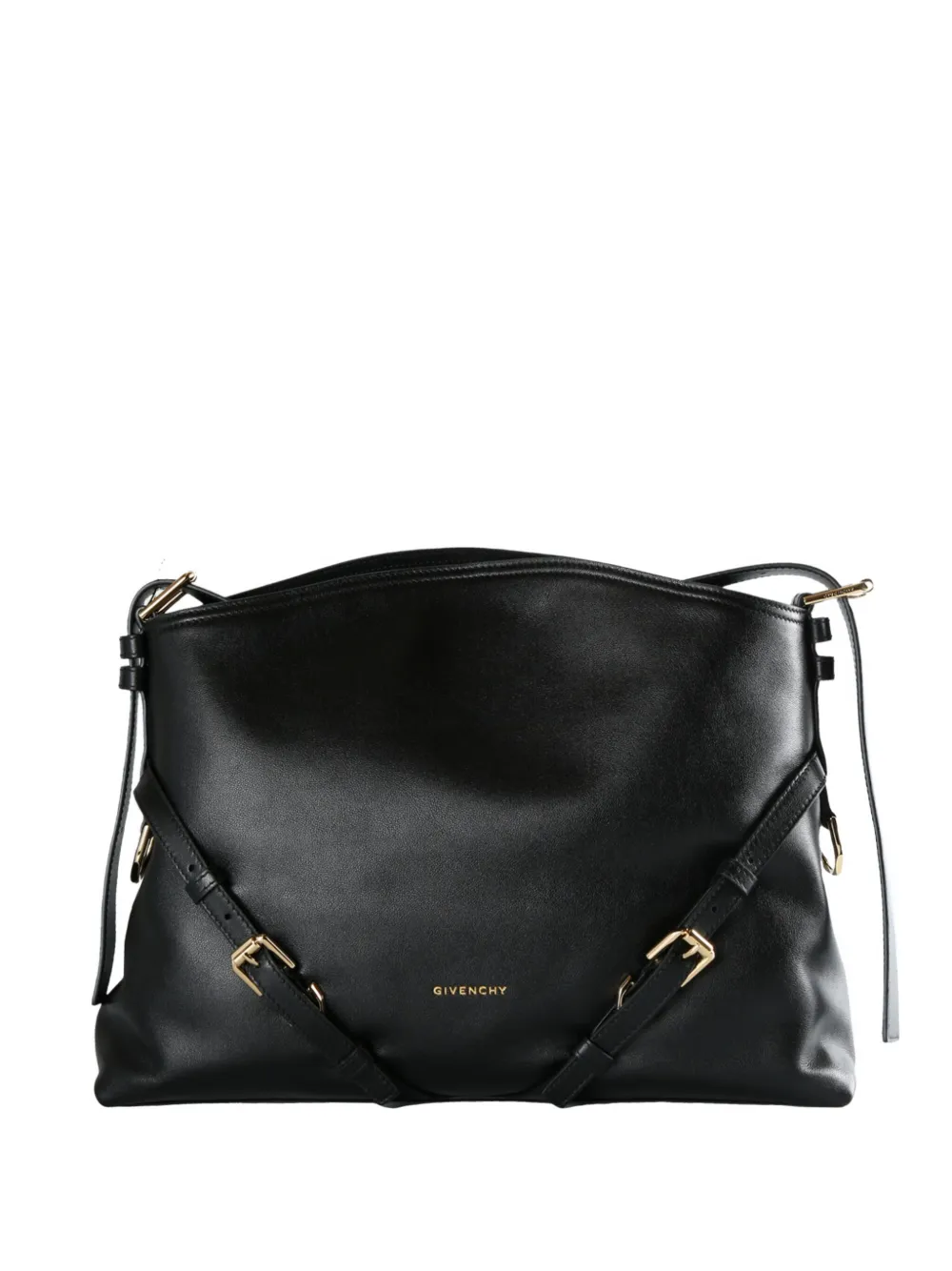 Givenchy buckle-strap leather shoulder bag - Nero