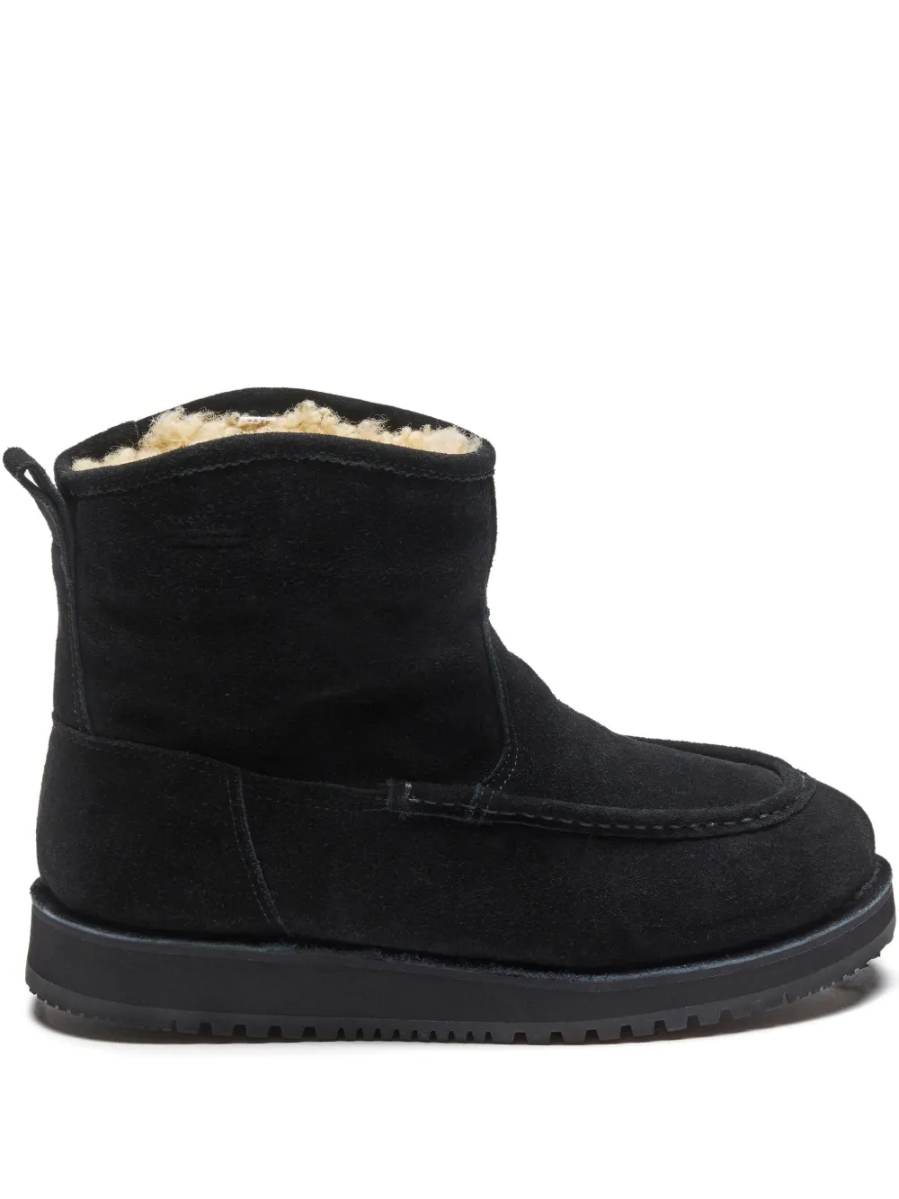 Suicoke suede shearling boots Black