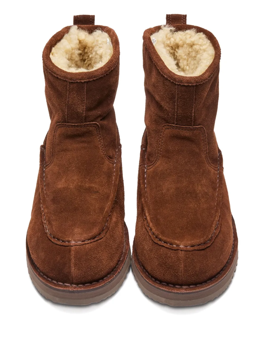 Suicoke suede shearling boots Brown