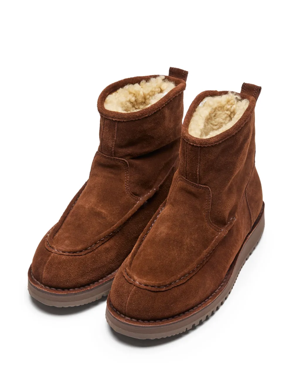 Suicoke suede shearling boots Brown