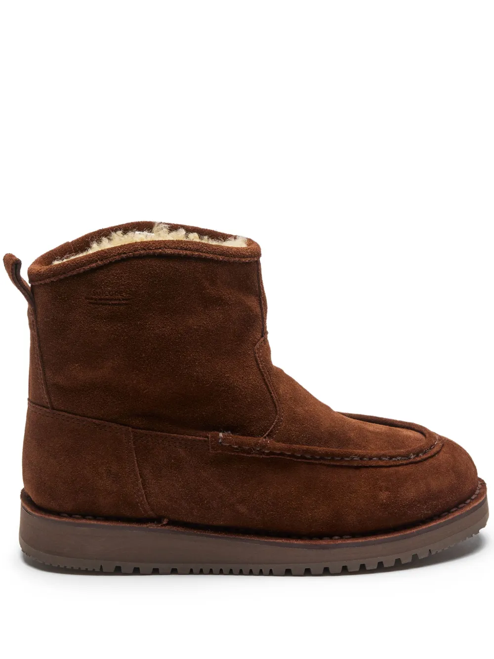 Suicoke suede shearling boots Brown