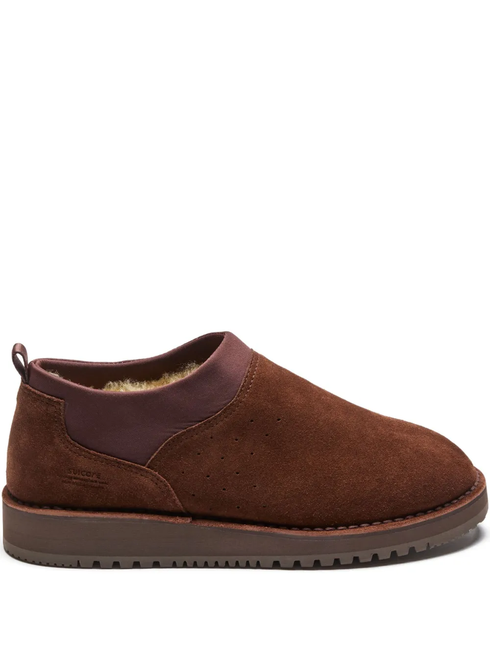Suicoke suede slip-on boots Brown