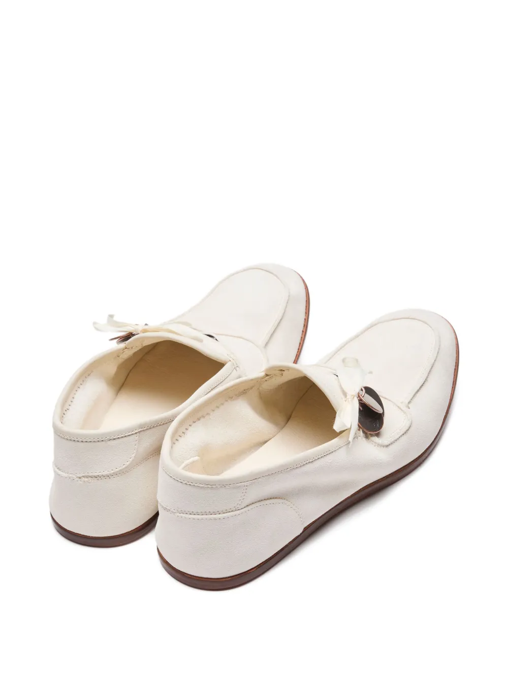 Suicoke Loafers verfraaid met munt Wit