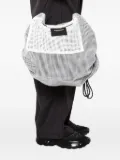 Yoshiokubo mesh drawstring shoulder bag - White