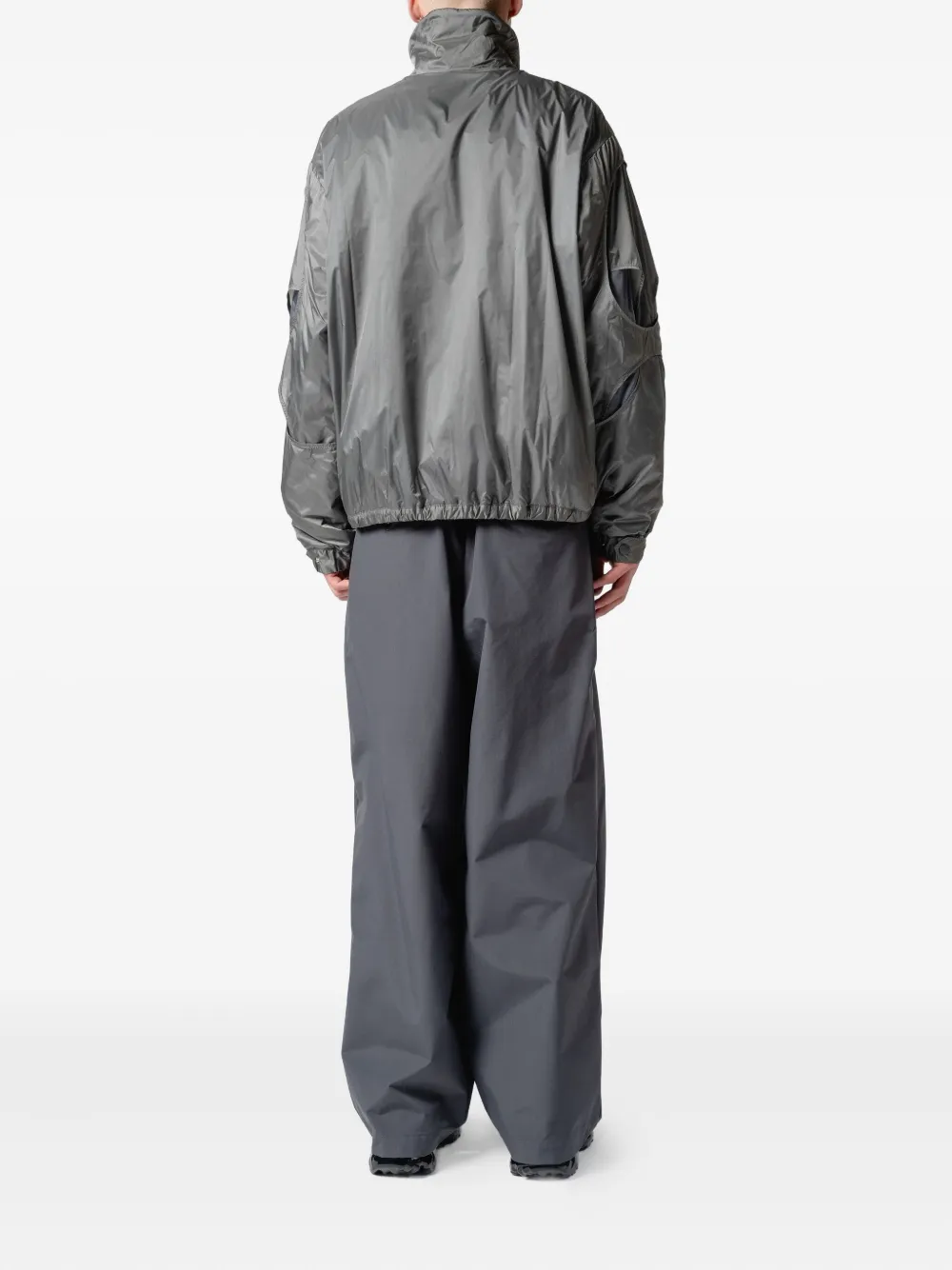 Yoshiokubo Cut-out Panelled Jacket In Gray