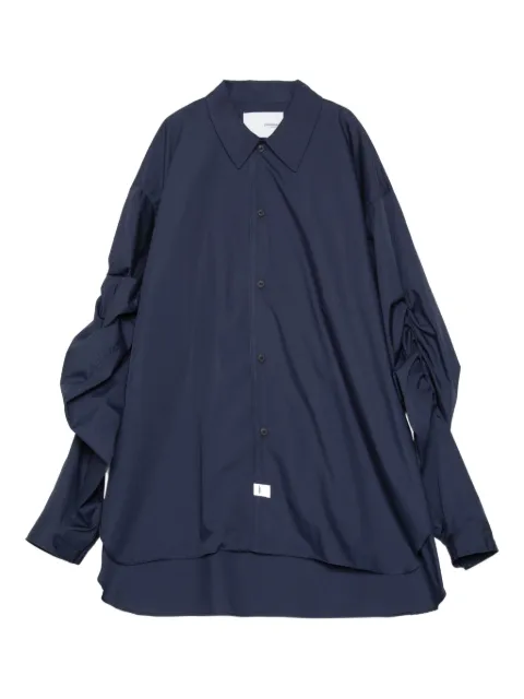 Yoshiokubo gathered-sleeve shirt