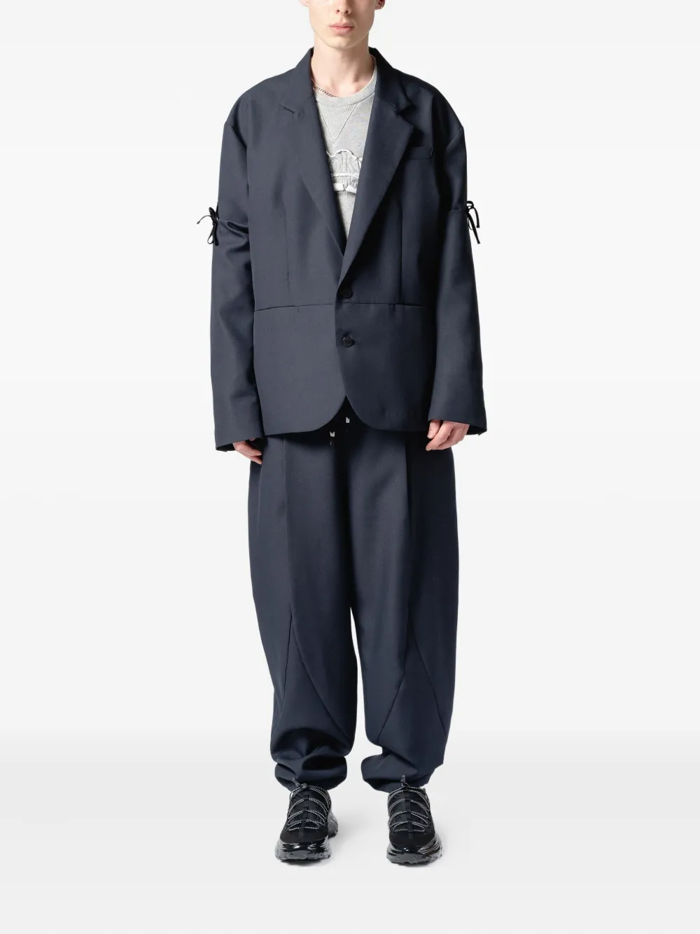 Yoshiokubo tie-embellished blazer | Blazers | Image 2