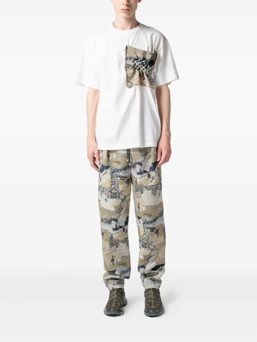 Yoshiokubo tapestry-pocket T-shirt | T-Shirts | Image 2