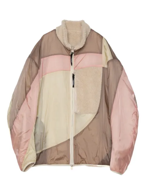 Yoshiokubo panelled fleece jacket