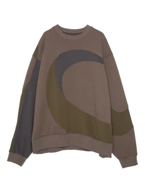 Yoshiokubo panelled crew-neck sweatshirt