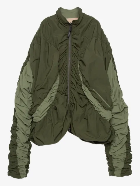 Yoshiokubo veste bomber à manches froncées