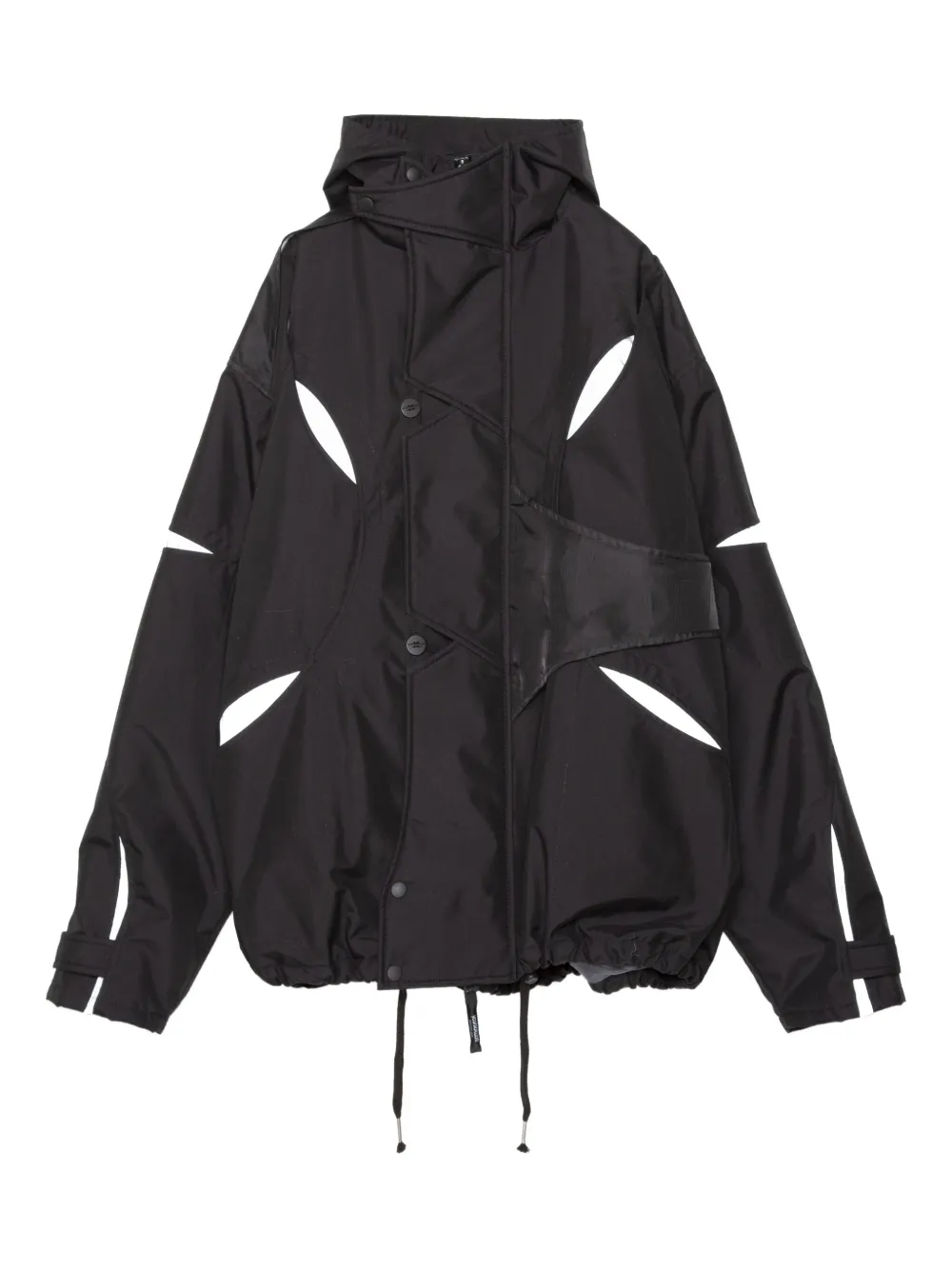 Yoshiokubo hooded panelled jacket | Black | Image 1