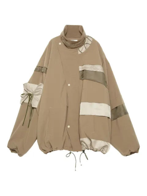 Yoshiokubo panelled drawstring jacket