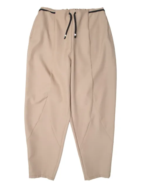 Yoshiokubo drawstring-waist tapered trousers