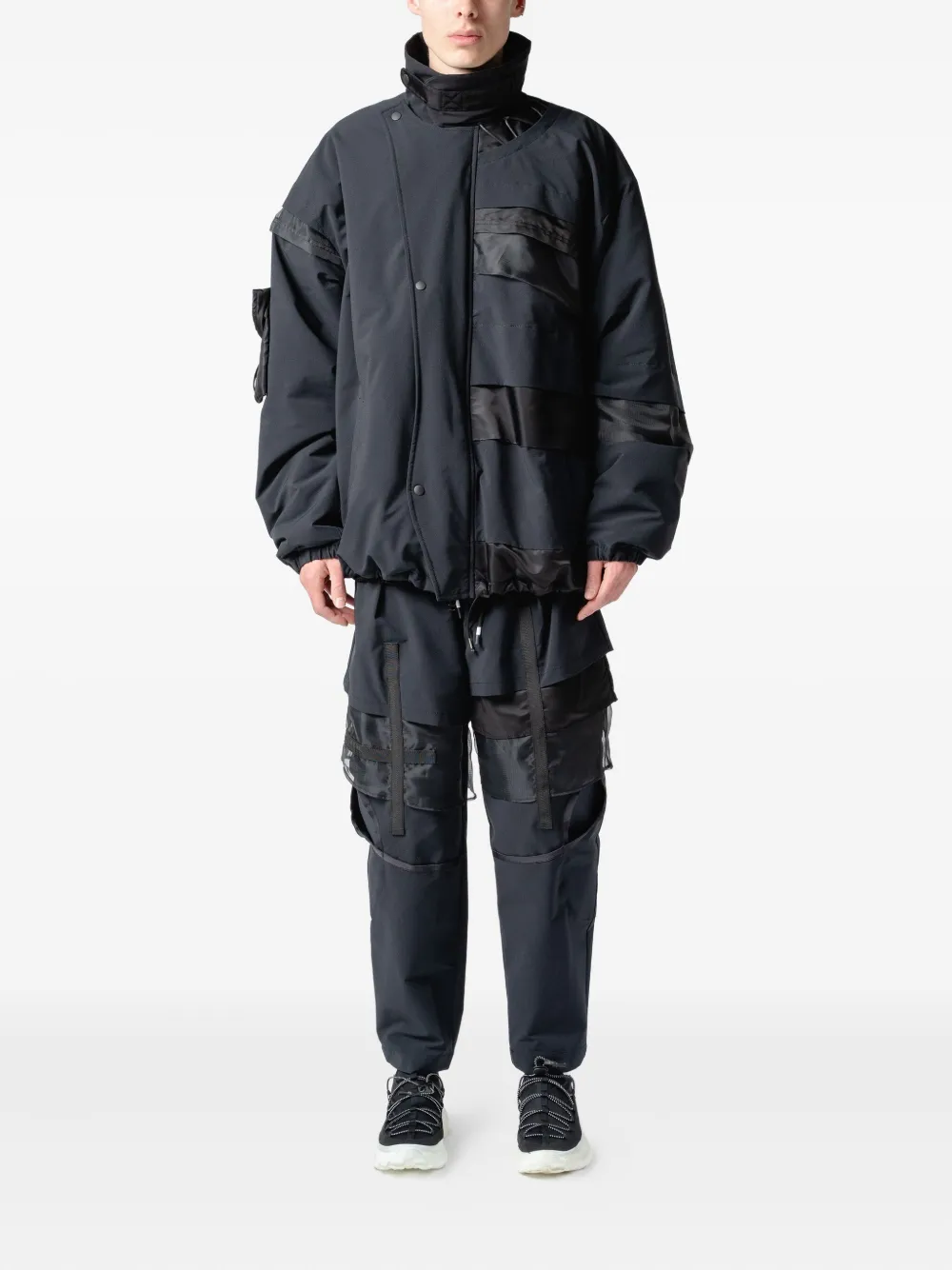 Yoshiokubo panelled drawstring jacket | Down Jackets | Image 2