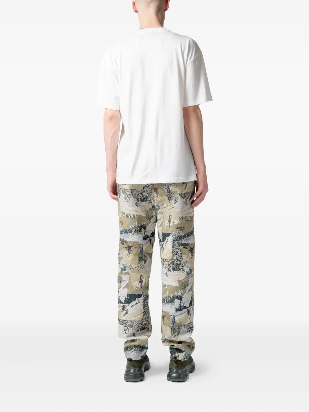 Yoshiokubo Broek met print Groen