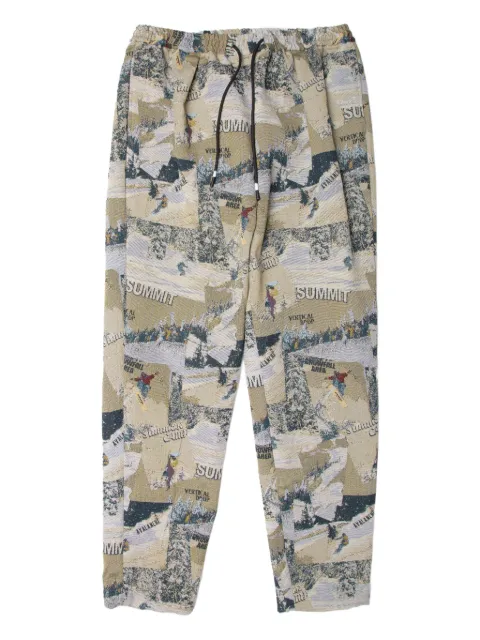 Yoshiokubo graphic-print trousers