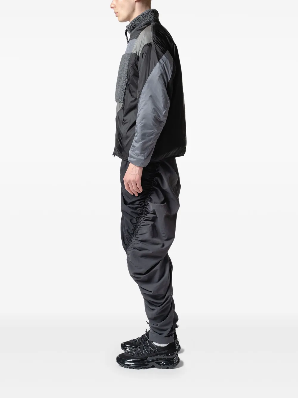 Yoshiokubo Fleecejacke Mit Einsätzen In Blue